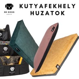 Kutyafekhely huzatok, párnák, peremek
