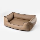 NRDOGS Lux Brown Dog Bed + Gift Dog Blanket XL 106x82 cm