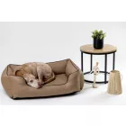 NRDOGS Lux Brown Dog Bed + Gift Dog Blanket XL 106x82 cm