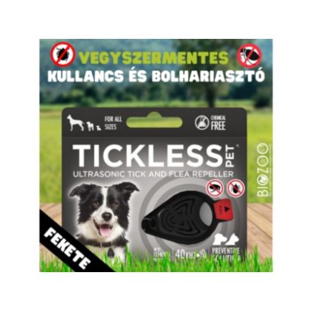 TICKLESS - Fekete, Vegyszermentes Kullancs És Bolha Riasztó