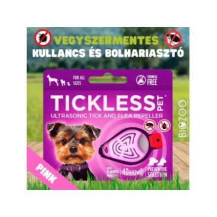 TICKLESS - Pink, Vegyszermentes Kullancs És Bolha Riasztó