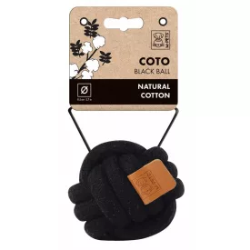 M-PETS rope ball 9.5 cm black