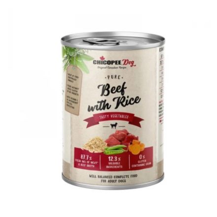  Chicopee konzerv Dog Adult Pure marha és rizs 400g