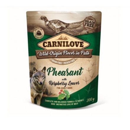 Carnilove Dog tasakos Paté  - Fácán málnalevéllel 300g