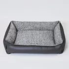 NRDOGS Basket Dog Bed Silver