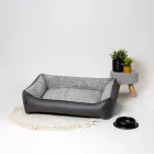 NRDOGS Basket Dog Bed Silver