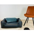 NRDOGS Lux Grey Dog Bed + Gift Dog Blanket XL 106x82 cm