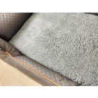 NRDOGS Lux Grey Dog Bed + Gift Dog Blanket XL 106x82 cm