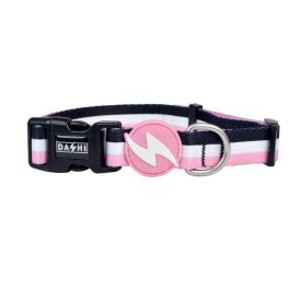 Dashi Stripes Pink&Black Collar