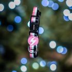 Dashi Stripes Pink&Black Collar