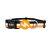Dashi Stripes Orange&Schwarzer Kragen M (35-54cm)