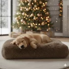 NRDOGS Comfort Dog Bed Soft Magic Beige
