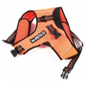   M-PETS háromszög hám túrázáshoz L 45-57/58-72cm narancs