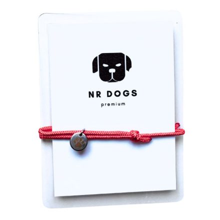 NRDOGS footprint bracelet red