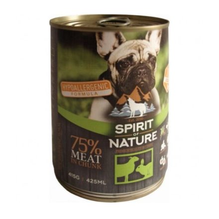 Spirit of Nature Dog konzerv Bárányhússal és nyúlhússal 415gr
