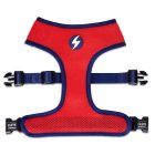 Dashi Stripes Red&Blue Kétoldalas hám M (48-62cmx34cm)