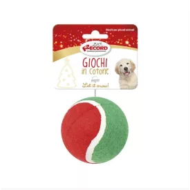 Christmas tennis ball red-green