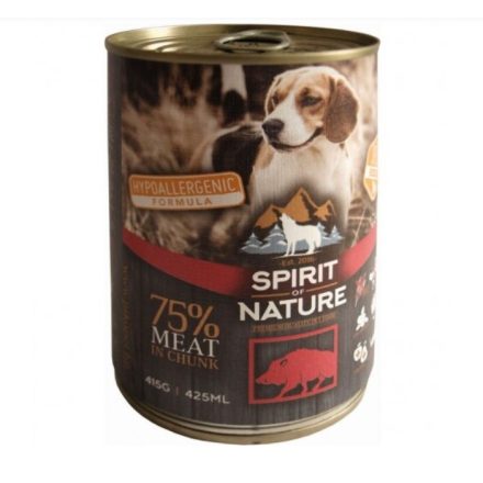 Spirit of Nature Dog konzerv Vaddisznóhússal 415gr