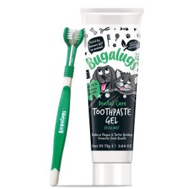   Bugalugs Fogápoló Készlet Kutyáknak (fogkrém és háromfejű fogkefe) 