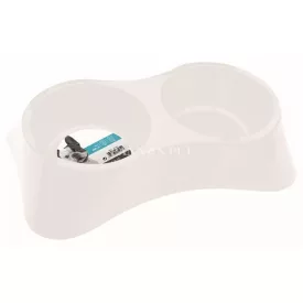 M-PETS double bowl 2x800ml white