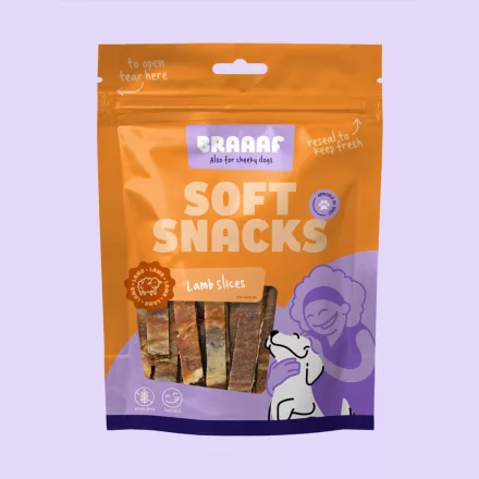 Braaaf bárány + hal Soft Snack kutyáknak | Gabonamentes jutalomfalat