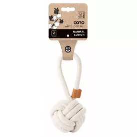 M-PETS rope ball ears 11cm white