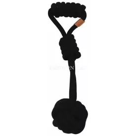 M-PETS rope ball with handle 36cm black