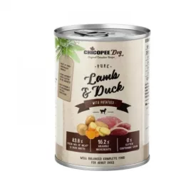    Chicopee konzerv Dog Adult Pure bárány, kacsa és burgonya 400g