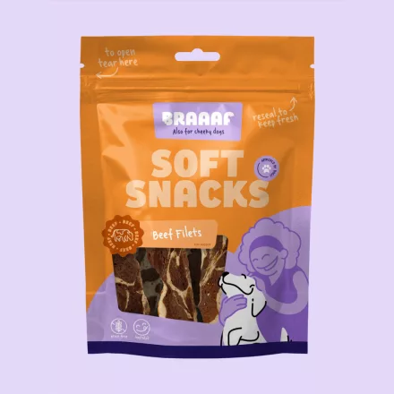 Braaaf marhahús filé kutyáknak | Soft Snack, gabonamentes jutalomfalat