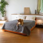 Vízálló Ágytakaró/ Szőnyeg Sötétszürke (95x95cm)