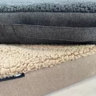 HUZAT Gomez VÍZHATLAN Kutyafekhelyre Sherpa Beige L (100x70cm)