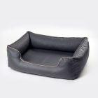 NRDOGS Lux Grey Dog Bed + Gift Dog Blanket L 90x73 cm