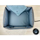 NRDOGS Lux Grey Dog Bed + Gift Dog Blanket L 90x73 cm