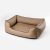 NRDOGS Lux Braun Hundebett + Geschenk Hundedecke L 90x73 cm