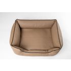 NRDOGS Lux Brown Dog Bed + Gift Dog Blanket L 90x73 cm