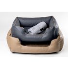 NRDOGS Lux Brown Dog Bed + Gift Dog Blanket L 90x73 cm
