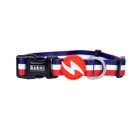 Dashi Stripes Red & Blue Collar S (28-42cm)