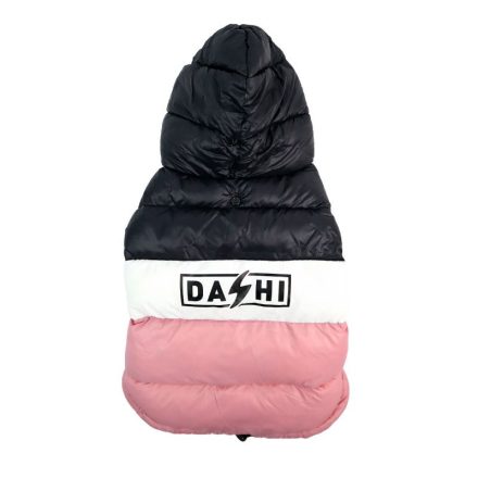 Dashi Stripes Pink&Schwarz Hundemantel