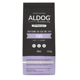   Aldog The Breeder's Way  Pork And Rice Szuperprémium Kutyatáp 15 kg Mini